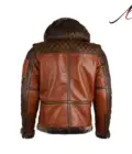Men's Shearling Leather Bomber Jacket