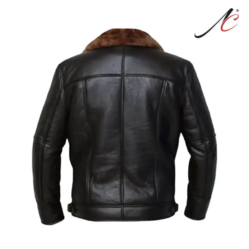 Men's Genuine Shearling Sheepskin Leather jacket