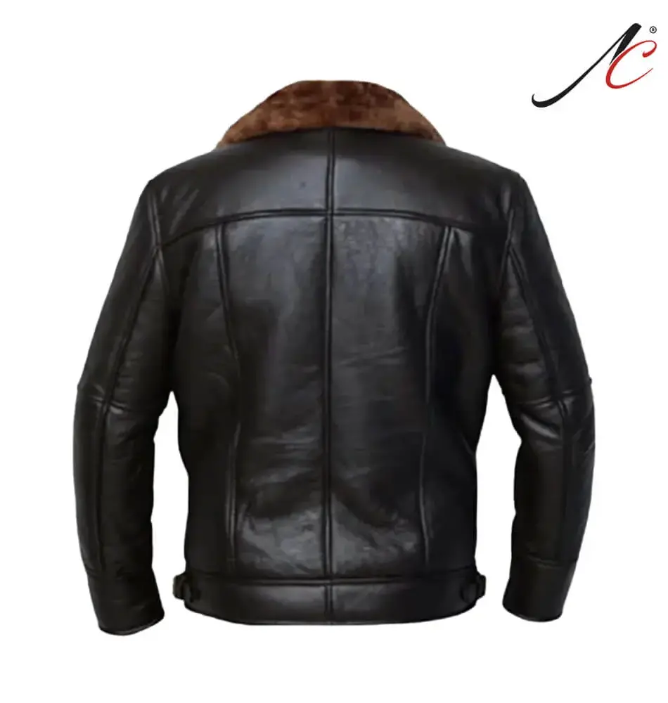 Men's Genuine Shearling Sheepskin Leather jacket