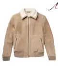 Mens Shearling Bomber Jacket