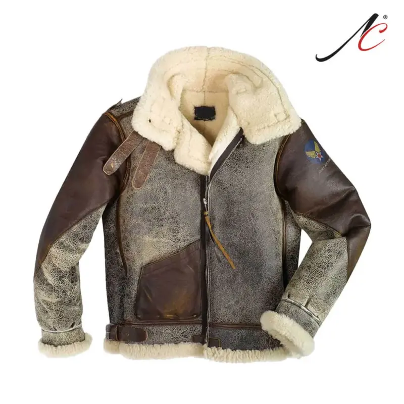 Men's B-3 Sheepskin Bomber Jacket