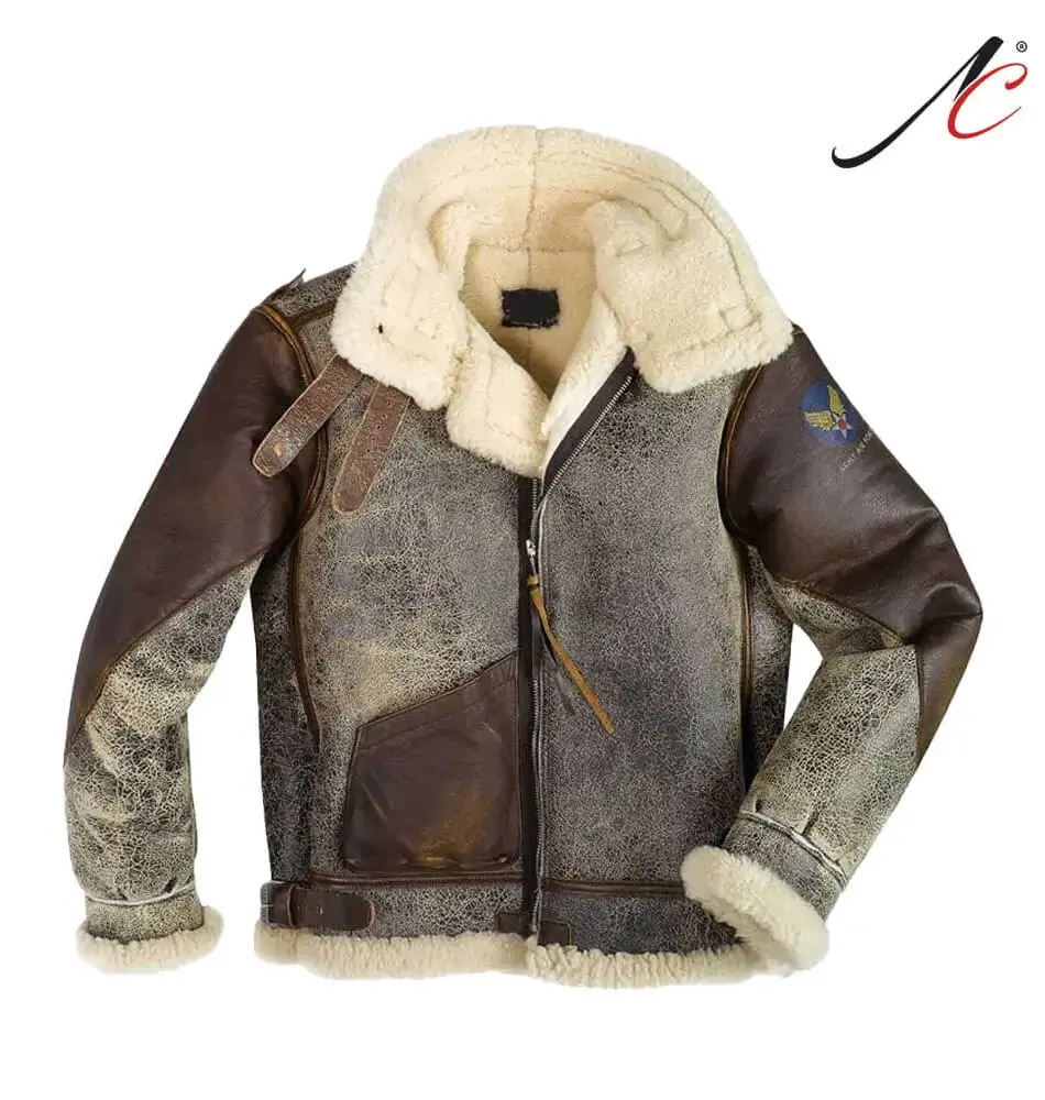 Men's B-3 Sheepskin Bomber Jacket