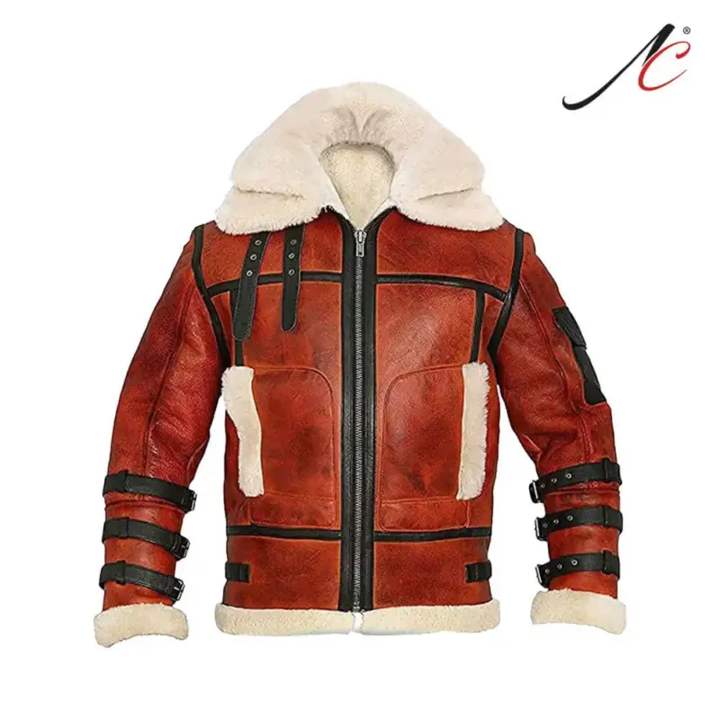 Men's High Quality Aviator B3 Leather bomber jacket