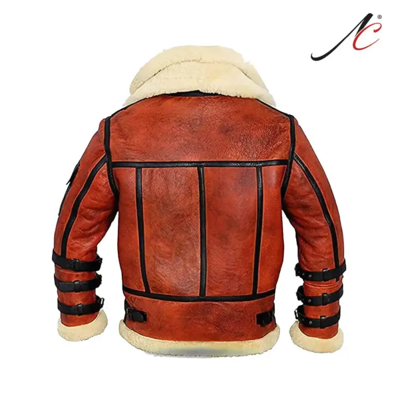 Men's High Quality Aviator B3 Leather bomber jacket