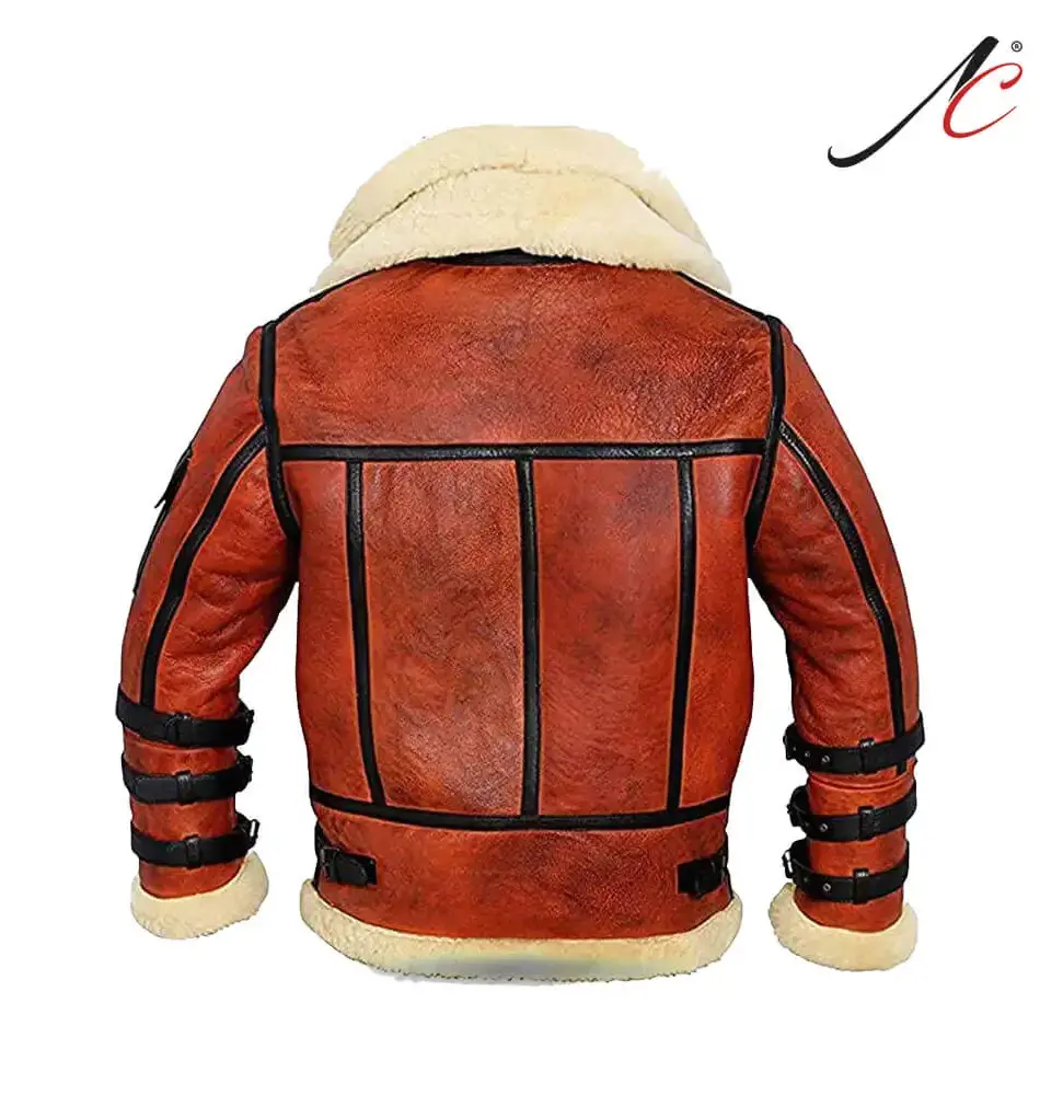 Men's High Quality Aviator B3 Leather bomber jacket