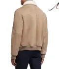 Mens Shearling Bomber Jacket