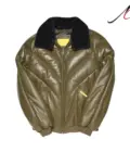 V-Bomber Khaki Leather Jacket