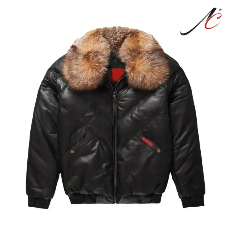 V-Bomber Leather Jacket For Sale New Style