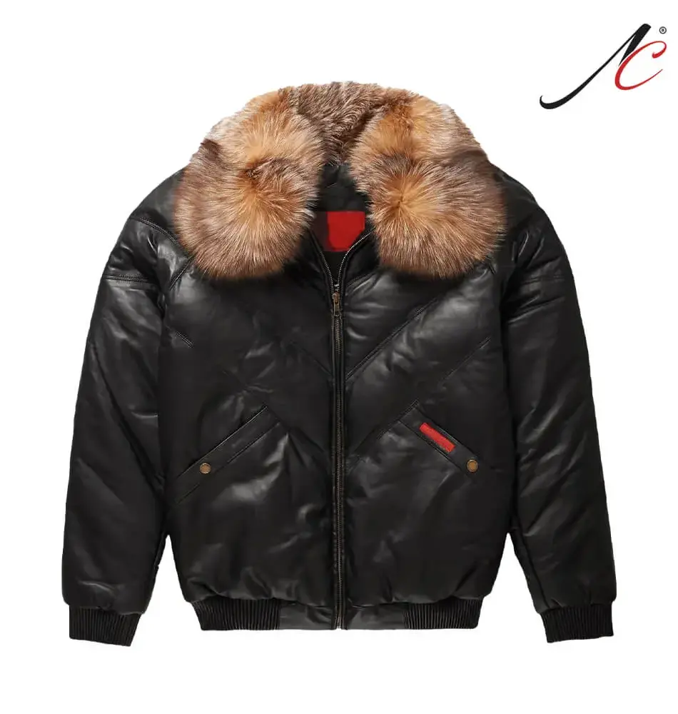 V-Bomber Leather Jacket For Sale New Style