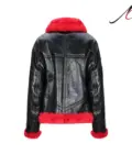 Women’s Aviator Red Shearling Jacket