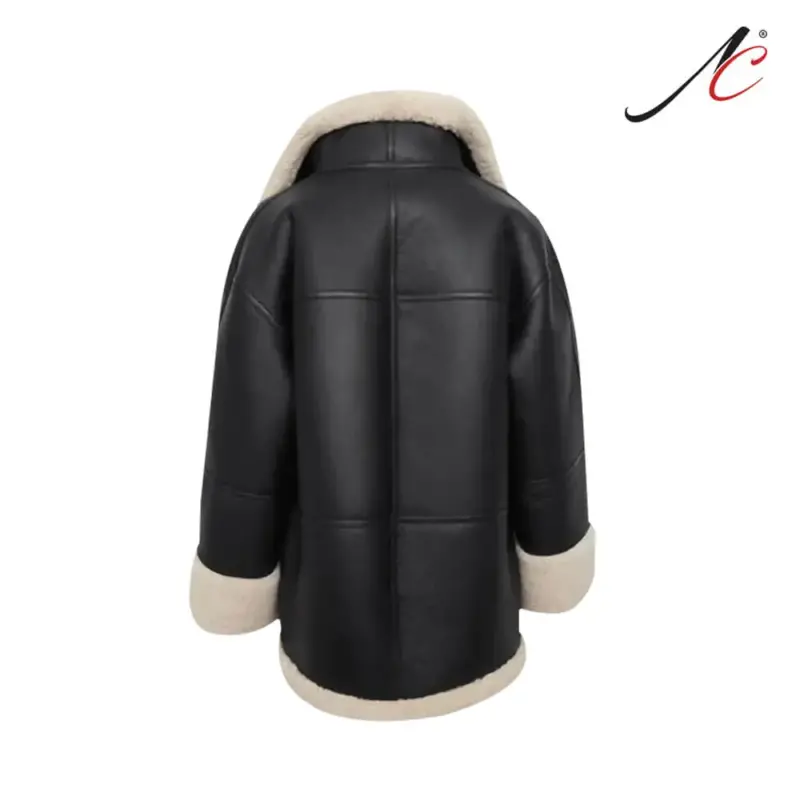 Women's B3 RAF Aviator Styled Sheepskin Shearling Leather Jacket