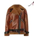 Women's Genuine Brown Shearling Leather Jacket