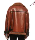 Women's Genuine Brown Shearling Leather Jacket