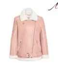 Women’s Rose Blossom Shearling Leather Jacket